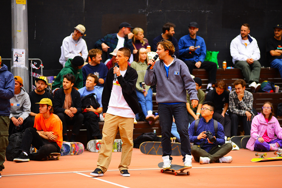 Emcees Alex Lawton and Richard Flude