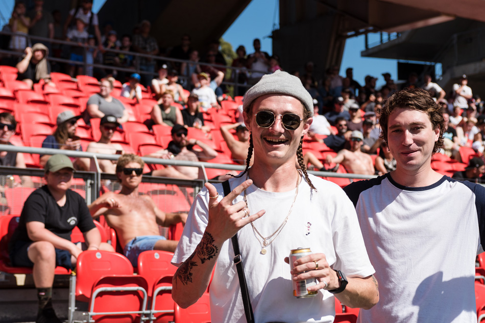 2TheBleachersWereGreatToGetYourTanOnWhileWatchingThheStuntmanConcert
